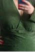 Zelené krátke lurexové šaty